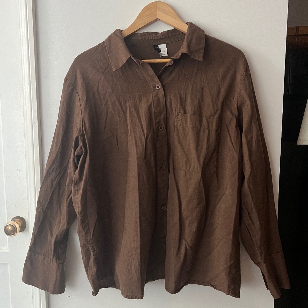 Brown H&M Button Up
